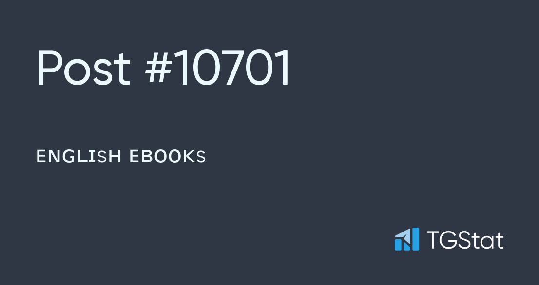 Post #10701 — ᴇɴɢʟɪsʜ ᴇʙᴏᴏᴋs (@ebooks_english_ebooks)